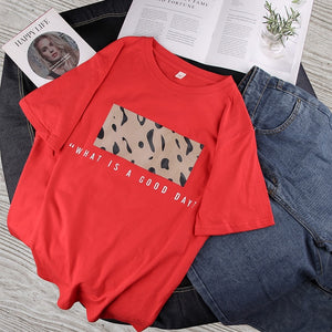 Leopard Print T-shirts Women 2020