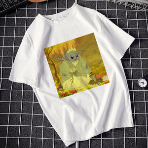 Harajuku Baby Yoda T shirt